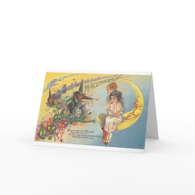 Vintage Halloween Greeting Cards Classic Posters