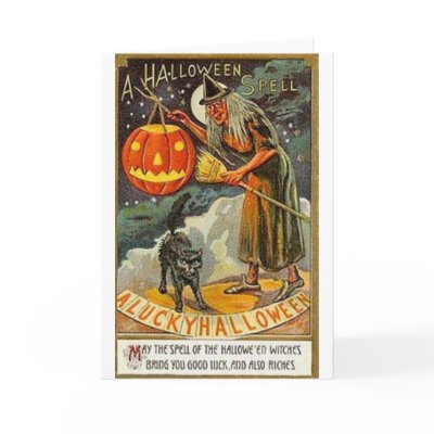 Vintage Halloween Greeting Cards Classic Posters