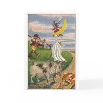 Vintage Halloween Greeting Cards Classic Posters