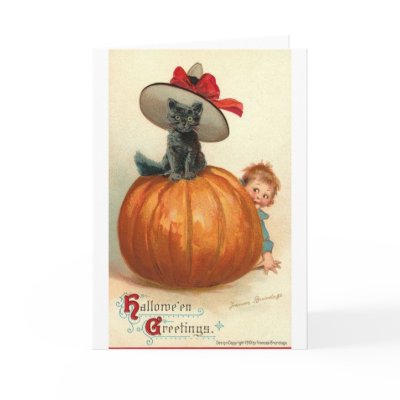 Vintage Halloween Greeting Cards Classic Posters
