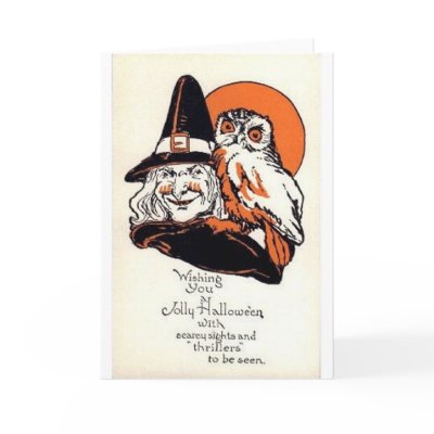 Vintage Halloween Greeting Cards Classic Posters