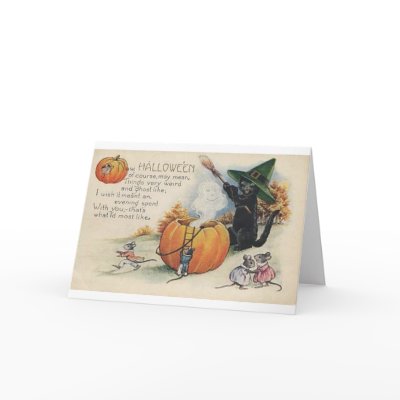 Vintage Halloween Greeting Cards Classic Posters
