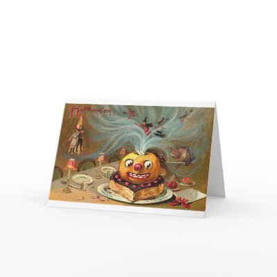 Vintage Halloween Greeting Cards Classic Posters