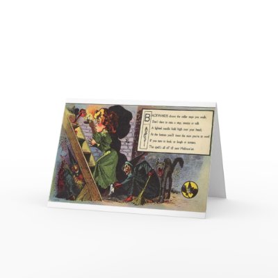 Vintage Halloween Greeting Cards Classic Posters