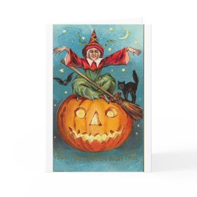 Vintage Halloween Greeting Cards Classic Posters