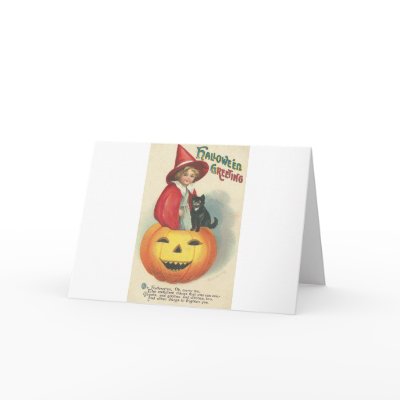 Vintage Halloween Greeting Cards Classic Posters