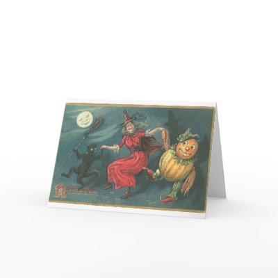Vintage Halloween Greeting Cards Classic Posters