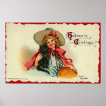 Vintage Halloween Greeting Cards Classic Posters