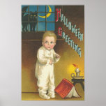 Vintage Halloween Greeting Cards Classic Posters