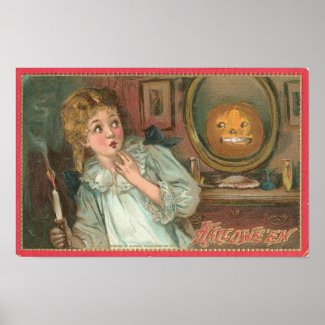 Vintage Halloween Greeting Cards Classic Posters