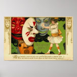 Vintage Halloween Greeting Cards Classic Posters