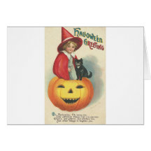 Vintage Halloween Greeting Cards Classic Posters