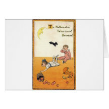 Vintage Halloween Greeting Cards Classic Posters