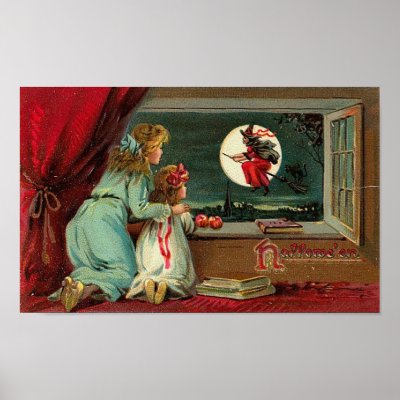 Vintage Halloween Greeting Cards Classic Posters posters