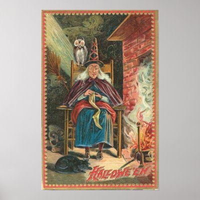 Vintage Halloween Greeting Cards Classic Posters posters