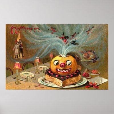 Vintage Halloween Greeting Cards Classic Posters posters