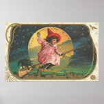 Vintage Halloween Greeting Cards Classic Posters