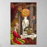Vintage Halloween Greeting Cards Classic Posters