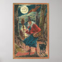 Vintage Halloween Greeting Cards Classic Posters posters