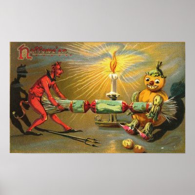 Vintage Halloween Greeting Cards Classic Posters posters