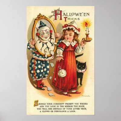 Vintage Halloween Greeting Cards Classic Posters posters