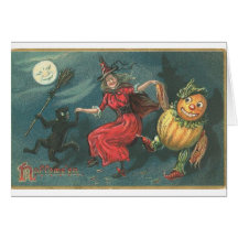 Vintage Halloween Greeting Cards Classic Posters