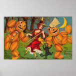 Vintage Halloween Greeting Cards Classic Posters