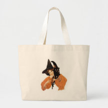 Vintage Halloween Greeting Cards Classic Posters Canvas Bags