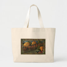 Vintage Halloween Greeting Cards Classic Posters Bag