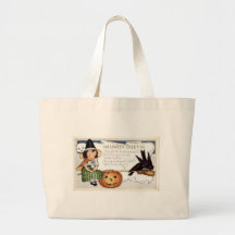 Vintage Halloween Greeting Cards Classic Posters Bag