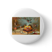Vintage Halloween Greeting Cards Classic Posters Buttons