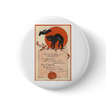 Vintage Halloween Greeting Cards Classic Posters Button