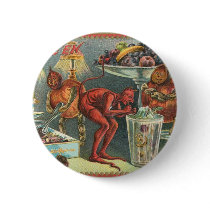 Vintage Halloween Greeting Cards Classic Posters Pinback Button
