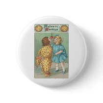 Vintage Halloween Greeting Cards Classic Posters Pinback Button
