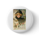 Vintage Halloween Greeting Cards Classic Posters Button