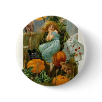Vintage Halloween Greeting Cards Classic Posters Buttons