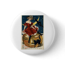 Vintage Halloween Greeting Cards Classic Posters Pinback Button