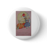 Vintage Halloween Greeting Cards Classic Posters Pinback Button