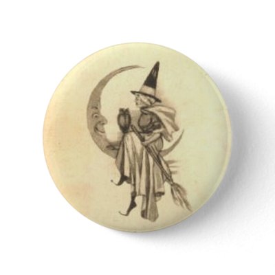 Vintage Halloween Greeting Cards Classic Posters buttons
