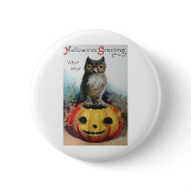 Vintage Halloween Greeting Cards Classic Posters Pins