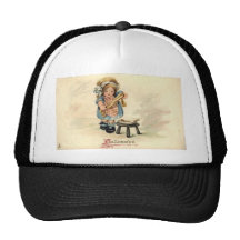 Vintage Halloween Greeting Cards Classic Posters Trucker Hats