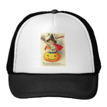 Vintage Halloween Greeting Cards Classic Posters Trucker Hats