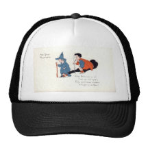 Vintage Halloween Greeting Cards Classic Posters Trucker Hat