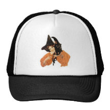 Vintage Halloween Greeting Cards Classic Posters Mesh Hats