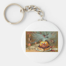 Vintage Halloween Greeting Cards Classic Posters Key Chain
