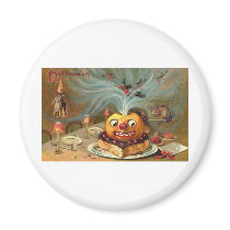 Vintage Halloween Greeting Cards Classic Posters Fridge Magnets