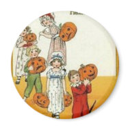Vintage Halloween Greeting Cards Classic Posters magnet