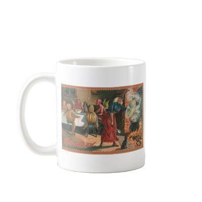 Vintage Halloween Greeting Cards Classic Posters mugs