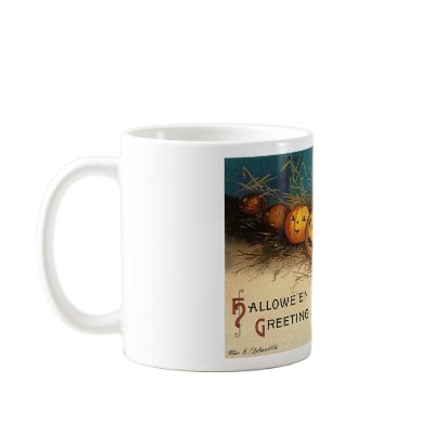 Vintage Halloween Greeting Cards Classic Posters mugs