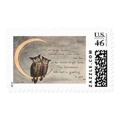 Vintage Halloween Greeting Cards Classic Posters postage